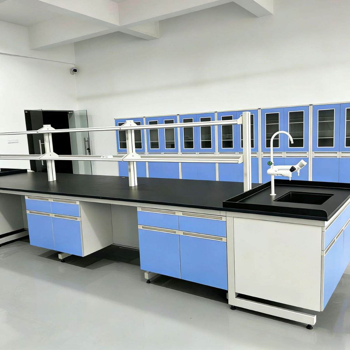 全室钢实验台实验专用操AD-GMSYT作台16mm环氧树脂钢台面工台 实