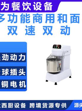 商用立式和面机双速双动大容量揉面机面粉搅拌器打面机