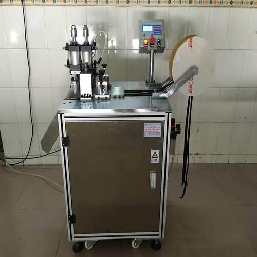 厂家超声波切带打孔机冲孔剪切机织带折叠贴合冲孔切断一次完成