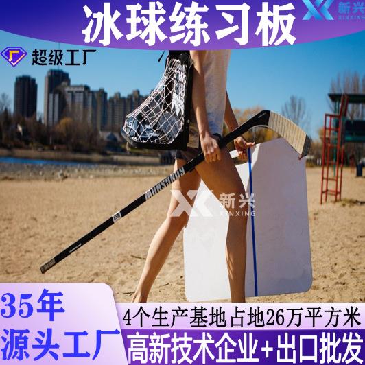 冰球练习板自润滑冰球射击训练板校用HDPE冰球回拨练习板