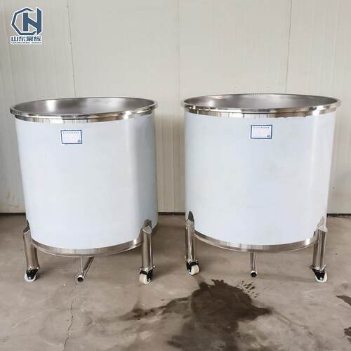 不锈钢移动罐物料周转拉缸万向轮移动储存罐多规格