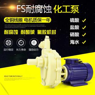 FS102 耐酸碱盐酸化工泵自吸泵380V 103工程塑料ABS耐腐蚀防腐卧式