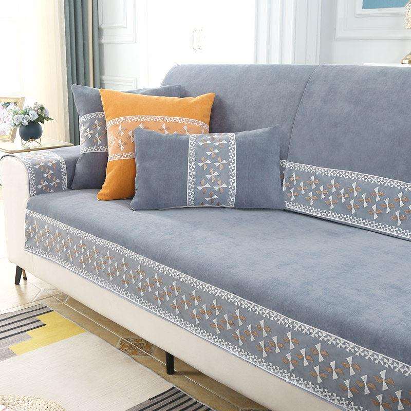 实木沙发垫新中式高档防滑坐垫靠背巾盖布四季通用沙发垫套罩全包