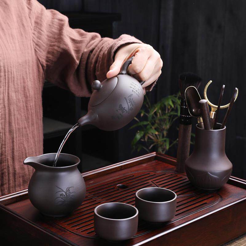 矿原紫壶手工茶ZSH-0180壶家用泡礼茶紫沙壶品陶砂瓷茶具