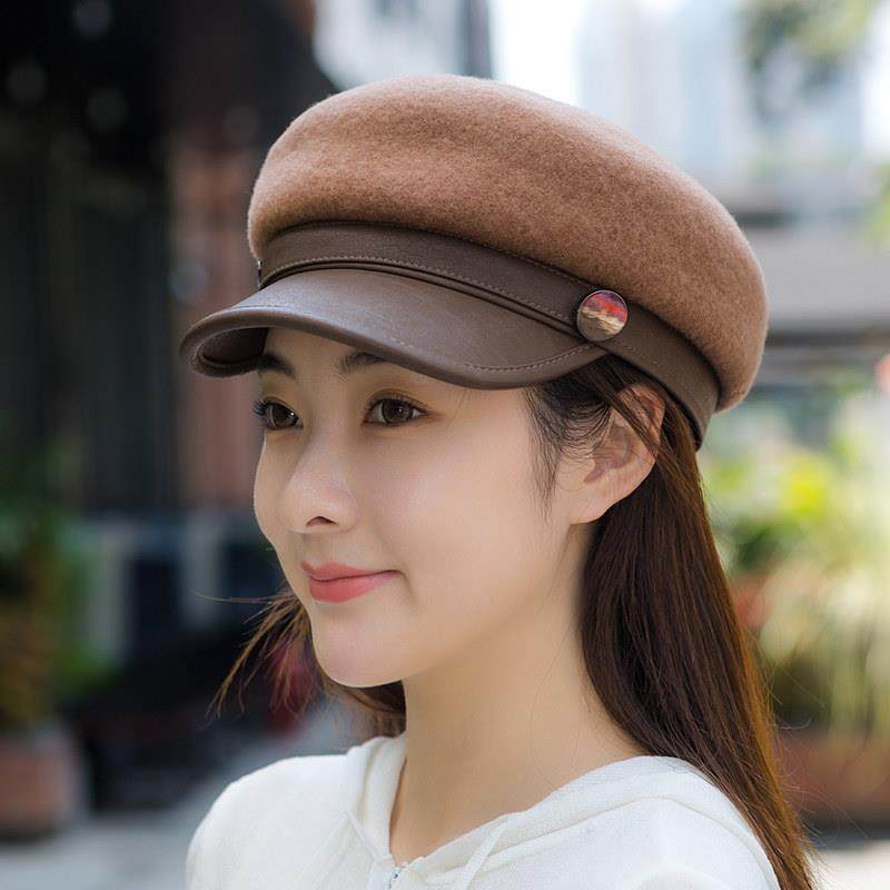 海帽子八角贝雷帽鸭舌呢保暖韩版百搭0119k,服饰配件/皮带/帽子/围巾,帽子,淘宝优惠券,粉丝福利购,淘宝优惠卷