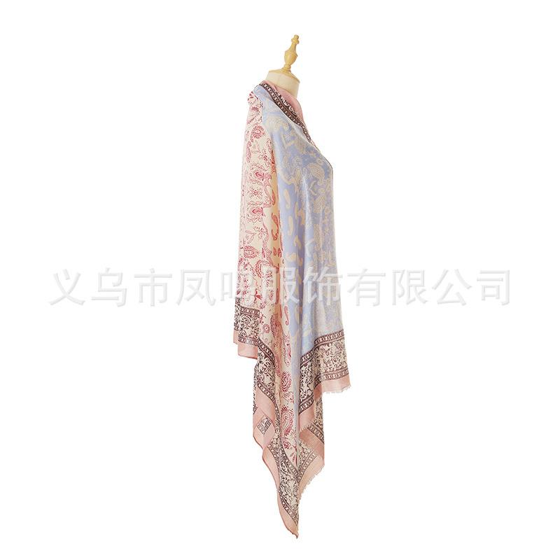 sunscreen cover-up shawl silk long imitation Beach scarf