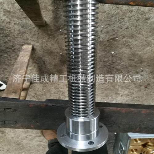 加工45#钢t型丝杆制作调节传动升降丝杠Tr60规格左右旋梯形丝杆