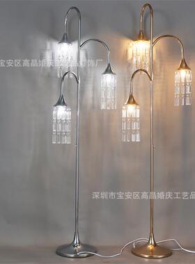 婚婚庆条道具路引中式礼礼铁艺3头水晶6017/B款冰路引灯水晶婚装