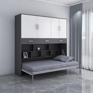 隐形床柜体多功能一小KPX户型衣折叠空床侧翻节约间壁床衣柜一体