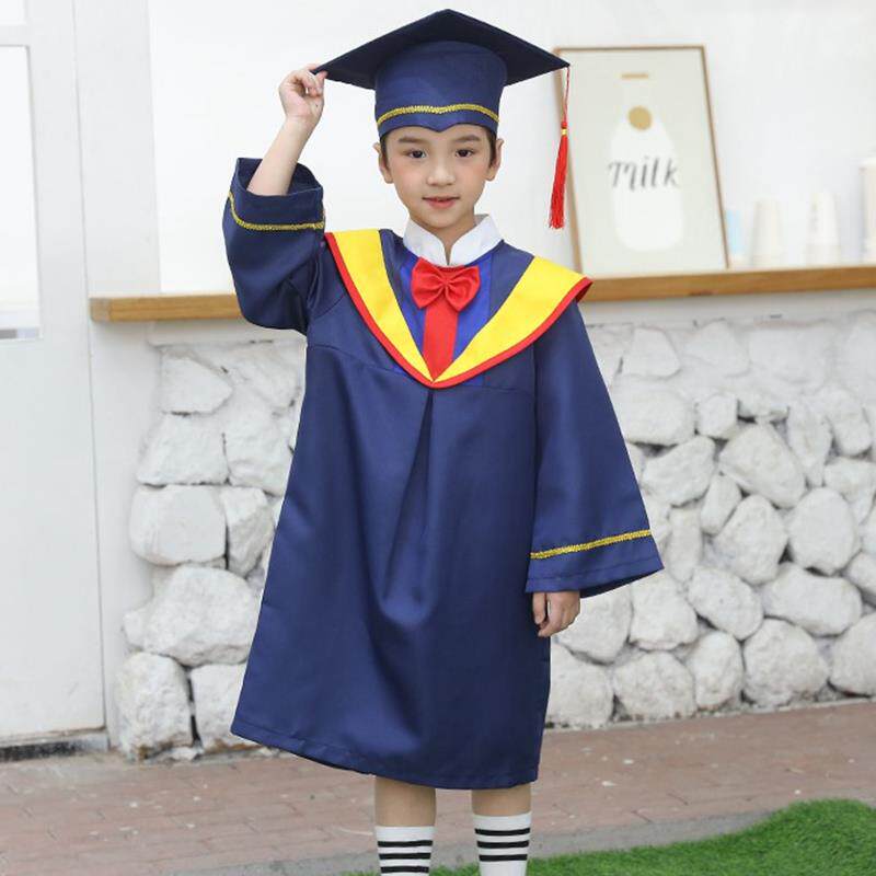 高档园学2024新款幼儿博士服毕业礼服学士服儿毕业照服装小生童演