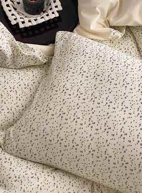 类天纯竺棉丨日式针织棉四件套棉软A糯婴儿床笠床FEQ幼单式法式碎