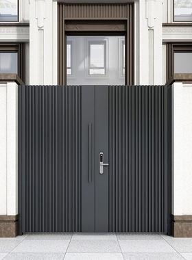 铝合户外庭院大门院金母子栅栏花园别无品牌/墅不锈钢铁艺单双开