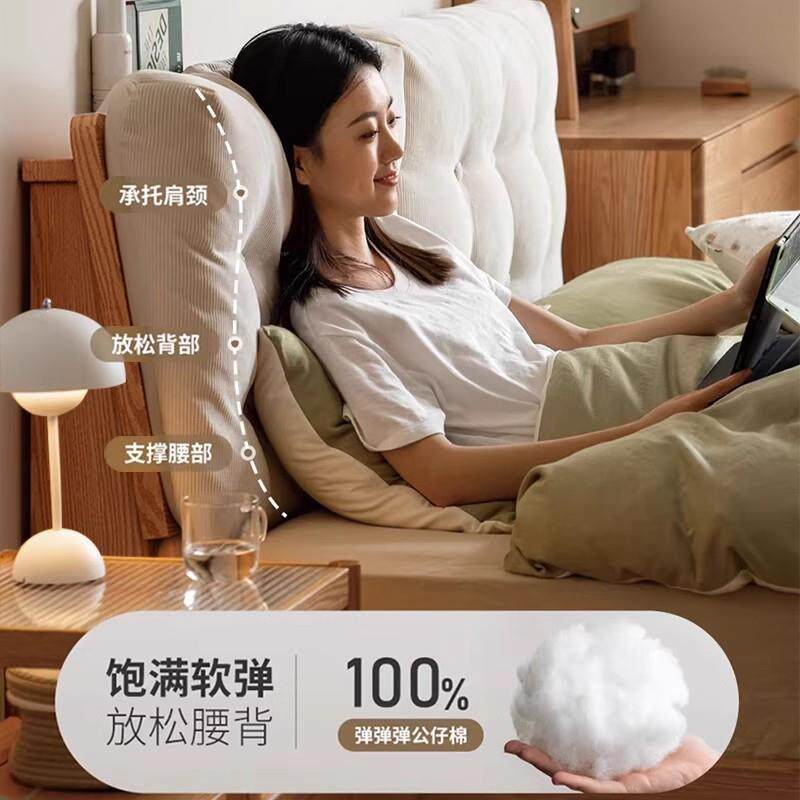 实木床约现代15米软包人床家.双用202简5年56984新款橡木1.8m单人