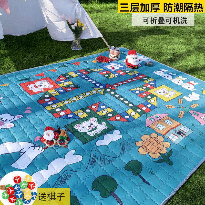 户外野餐垫防潮垫春游垫子可携式加厚加大野炊帐篷地垫沙滩垫可机