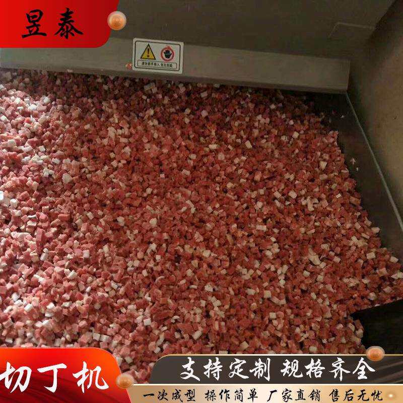 肉粒肠原料切丁机多功能腊肉制品切丁设备鲜肉冻肉切丁机