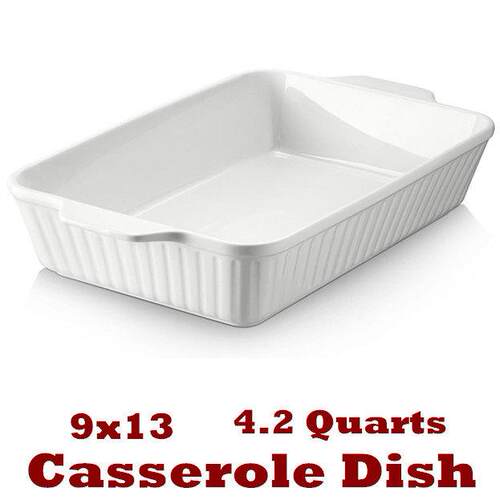 Casserole Dish Ceramic Baking Dish Large Lasagna Pan Oven