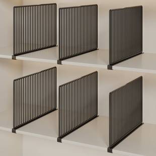 衣柜收纳隔板衣橱隔断分层架柜子分隔竖挡板神器衣物整理置物架子