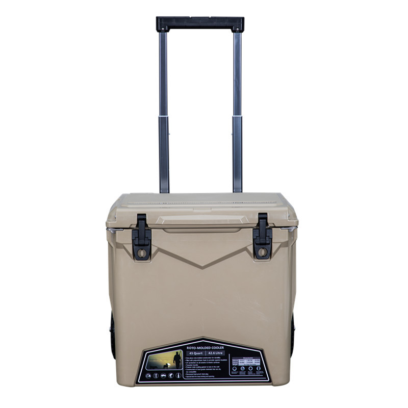 日韩市场热销45带轮冷藏箱车载商用摆摊拉杆保冷箱