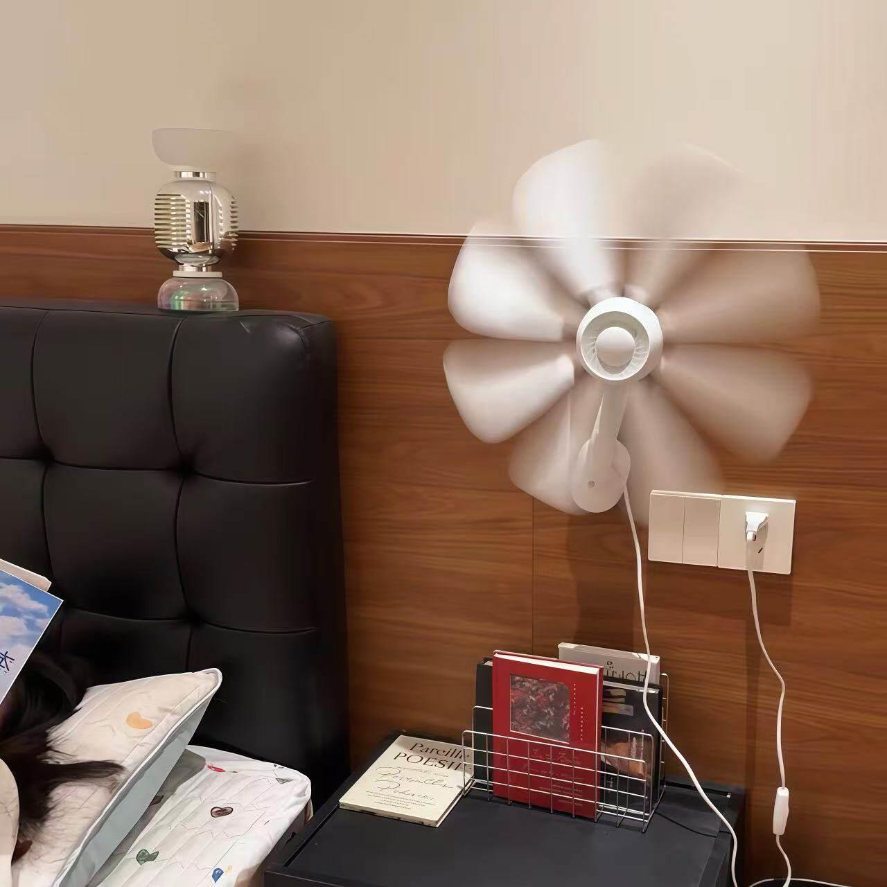 迷你风扇壁挂式小风扇夏日清凉厨房化妆室免打孔宿舍卧室小型静音