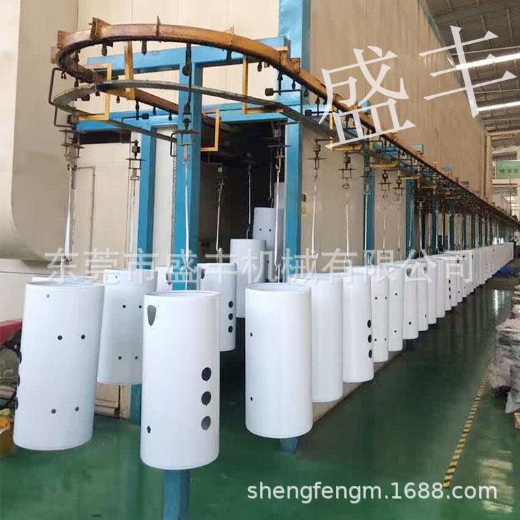 电热水器外壳静电喷粉喷塑设备生产电器外壳配件静电粉末喷涂线