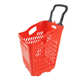 带购物篮购物款 厂家高背销售拉杆轮筐加大超市购物篮加厚篮塑料