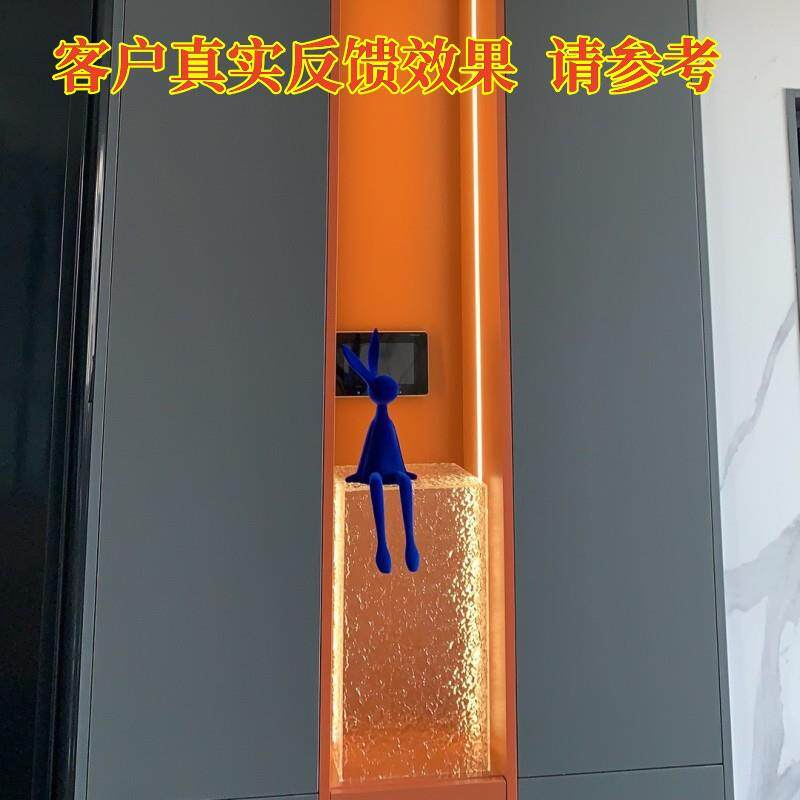 亚克力石头624纹装饰展示柜炫彩台波纹甜品展示水盒变色盒子摆制