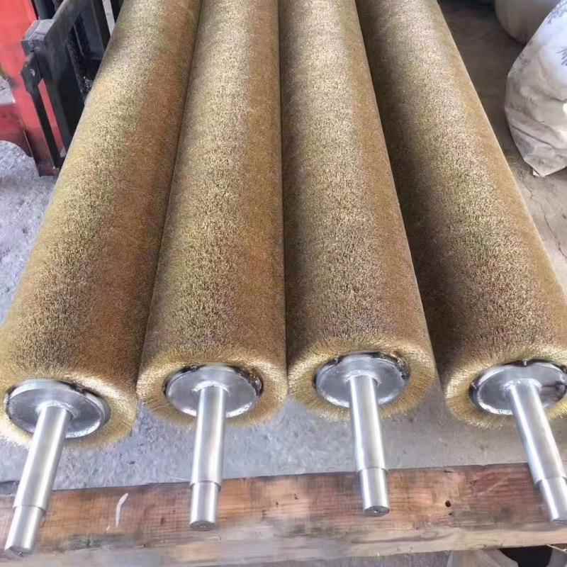工业钢丝辊OEA刷除光打磨拉丝不锈钢丝镀铜丝抛刷辊滚刷辊锈缠筒