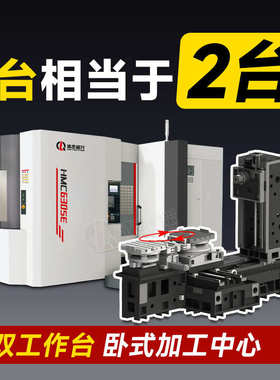 1075 重型带镗铣床hmc1815转台1395中心加工数控卧式铣床