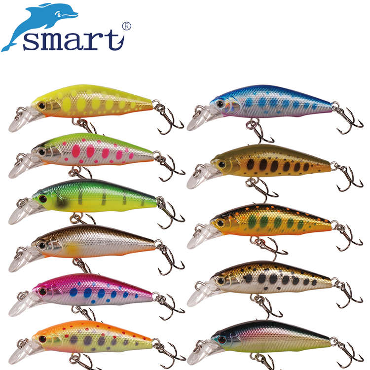 Smart 微物精灵沉水米诺4cm3.7g路亚饵溪流马口鳟鱼鳜鱼假饵鱼饵