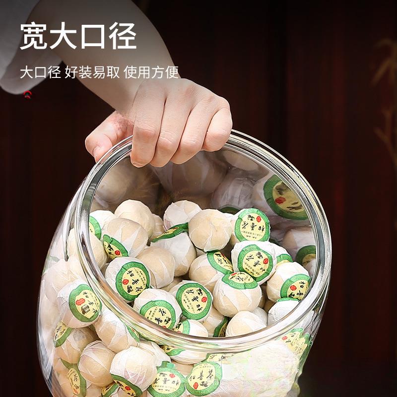 厂家直销密封罐食品级无铅玻璃瓶辣酱大罐家用展柜防潮陈皮储存罐
