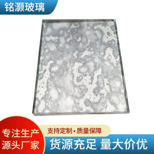 厂家各种可切割磨边仿古镜现货复古装饰原片仿古镜防反光艺术