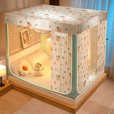 蚊帐家用带支架一体式夏季防蚊拉链公主风双人卧室宿舍.米大床