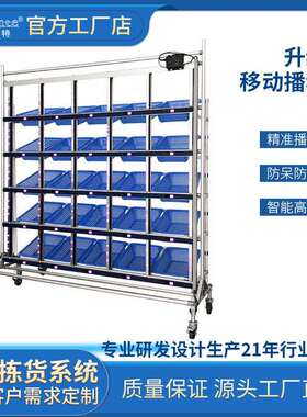 线边仓安灯系统 电商摘取式移动分播系统 plt自动货架分拨机