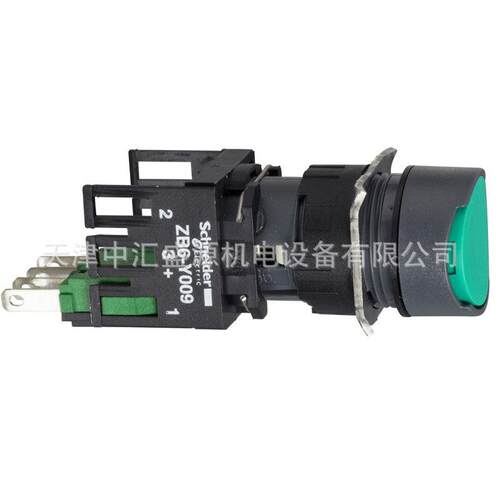 XB6按钮开关XB6AA31B按钮1常开圆型绿色16mm平头按钮开关按键