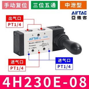 阀4ha4h210气阀客33010 亚德手动控制气动310手扳 230阀 换向