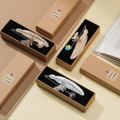 Metal feather bookmark Gifts for teacher lady Gift Christmas