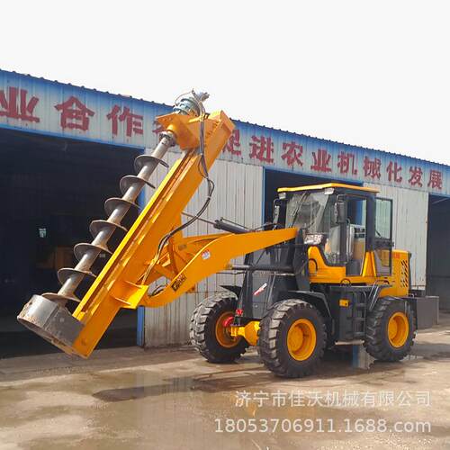 铲车钻孔机 铲车挖空机 电线杆钻孔机桩工机械旋挖钻机佳沃5