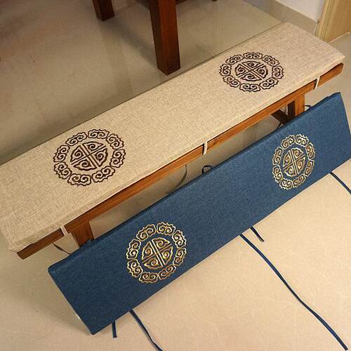 中式长坐垫防滑长条凳垫卡座垫高密度海绵沙发垫鞋凳垫圈椅垫定制