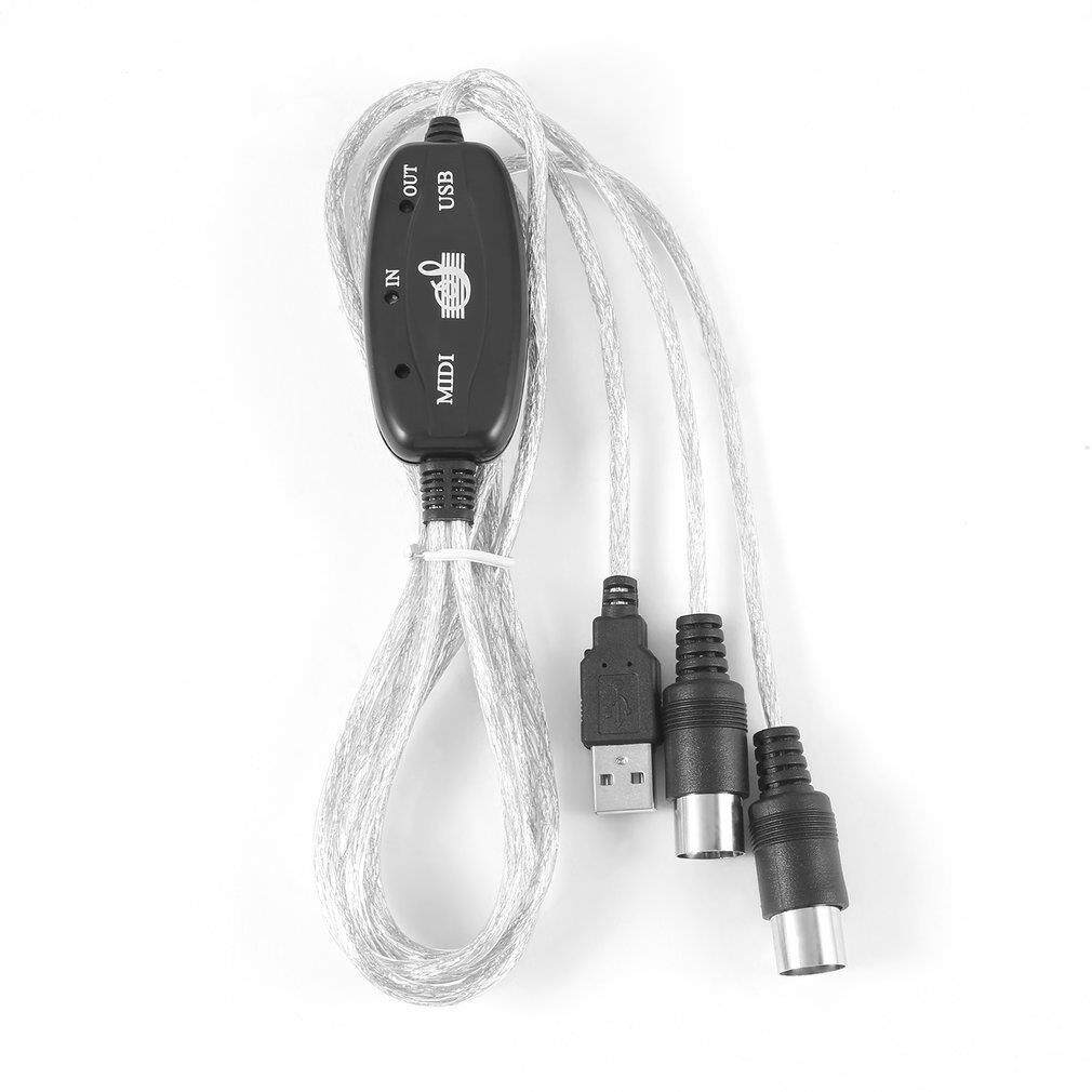 厂家USB/MIDI连接线 5针乐器编辑线 MIDI转USB电子琴MIDI线