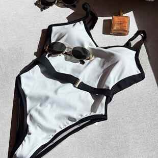 patchwork bikini swimsuit women Jumpsuit
