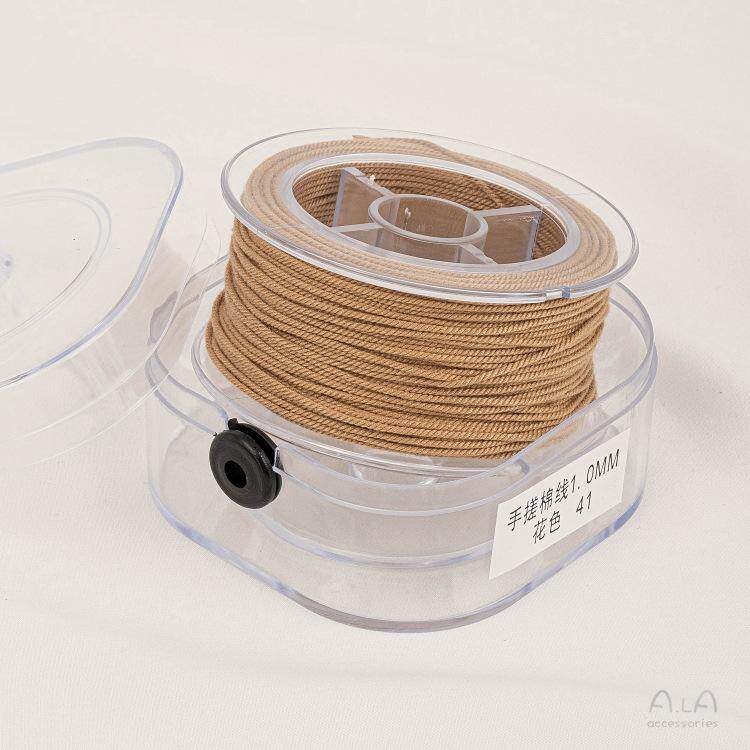 手搓棉线藏式文玩线绳五色线彩绳流苏绳子diy手工串珠编织棉线材