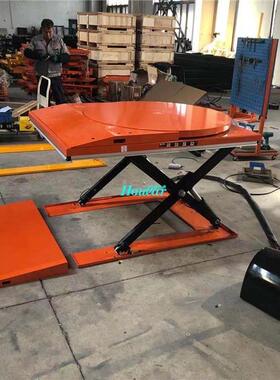 好拉升MJ-104GMJ-G1001低放型电动升降0平台带可旋转圆形转盘降机