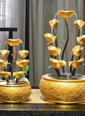 热销流循环风水喷泉客厅摆件水进宝景观装饰办公室桌SER轮面开业