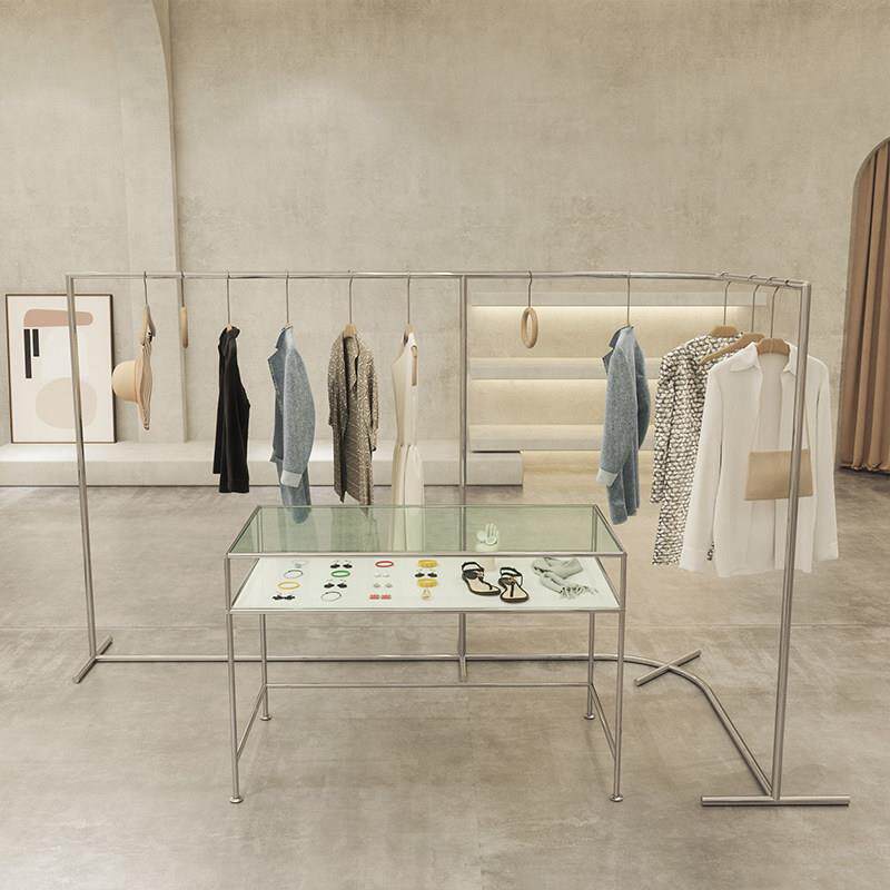 服装店架子中岛服装展示架女装店货架童装展示陈列架男装壁柜货架