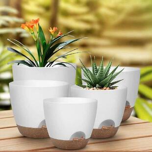 5Pcs Self Watering Planters Wear Resist Creative Plastic