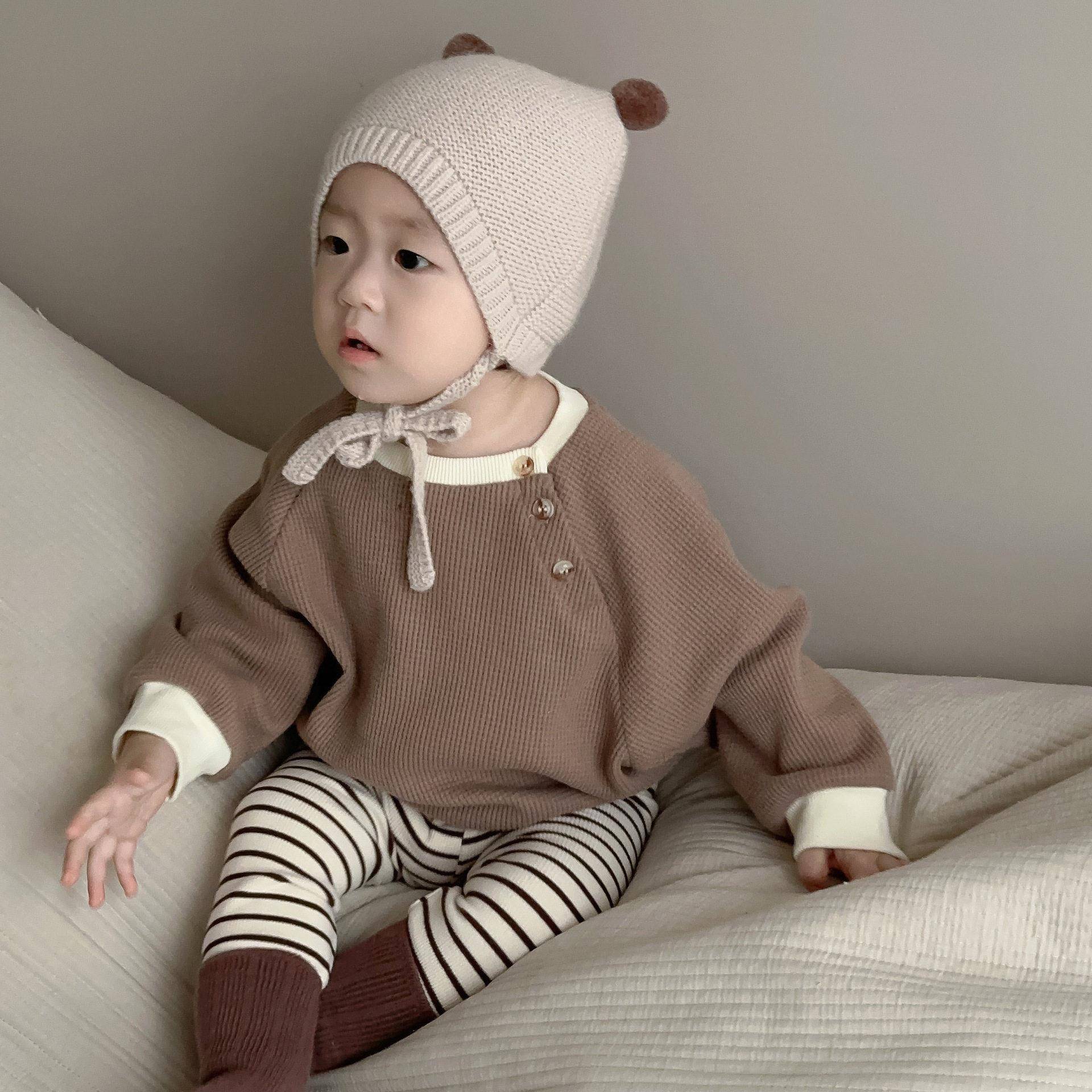 今年流行的男童裤子宝宝外出服秋季婴童秋装衣服韩版童装婴儿卫衣