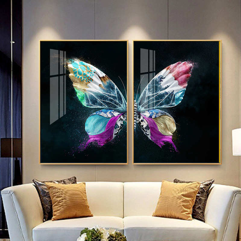 装饰画客厅晶批发一件瓷制挂画定壁画批量图来玄关酒店铝合金厂家图片