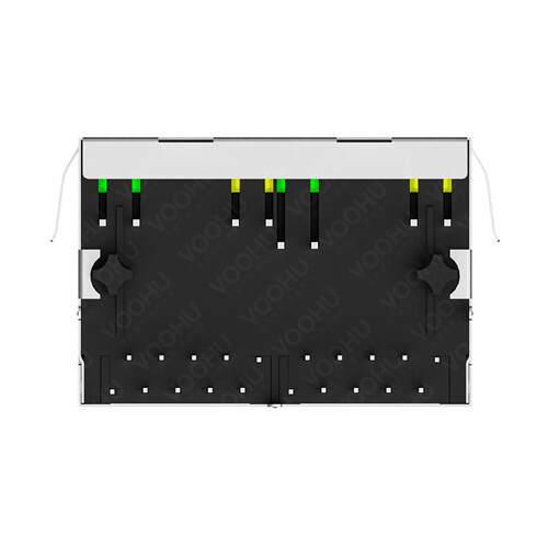 SYT112Q285DA2A1DA2 双口带灯带弹带千兆变压器RJ45座 RJ45连接器