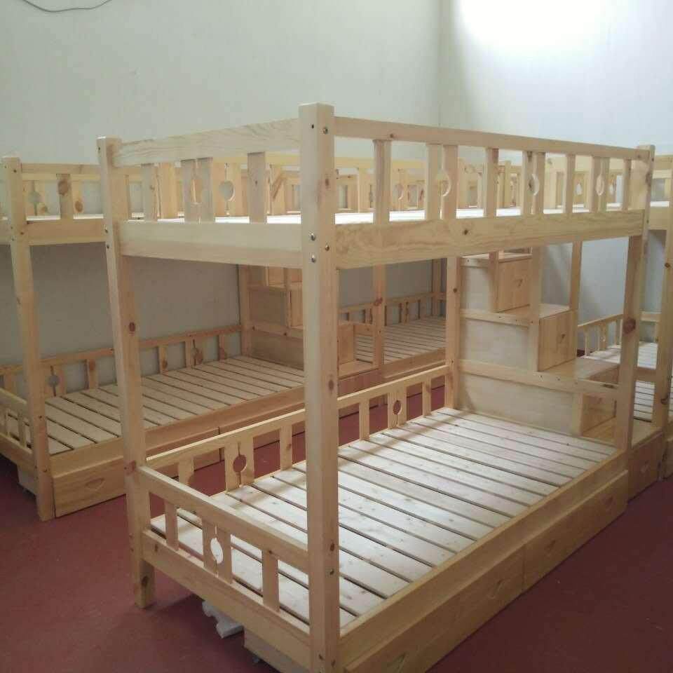 上下铺体双层实木咨询客服床学生高低床员工宿舍徐连州松木上下床
