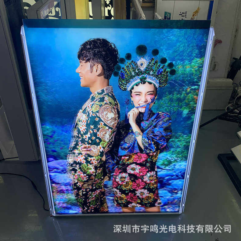 光栅角水晶 片灯箱水晶灯箱力光栅护翻盖力亚克广告牌亚克片水晶